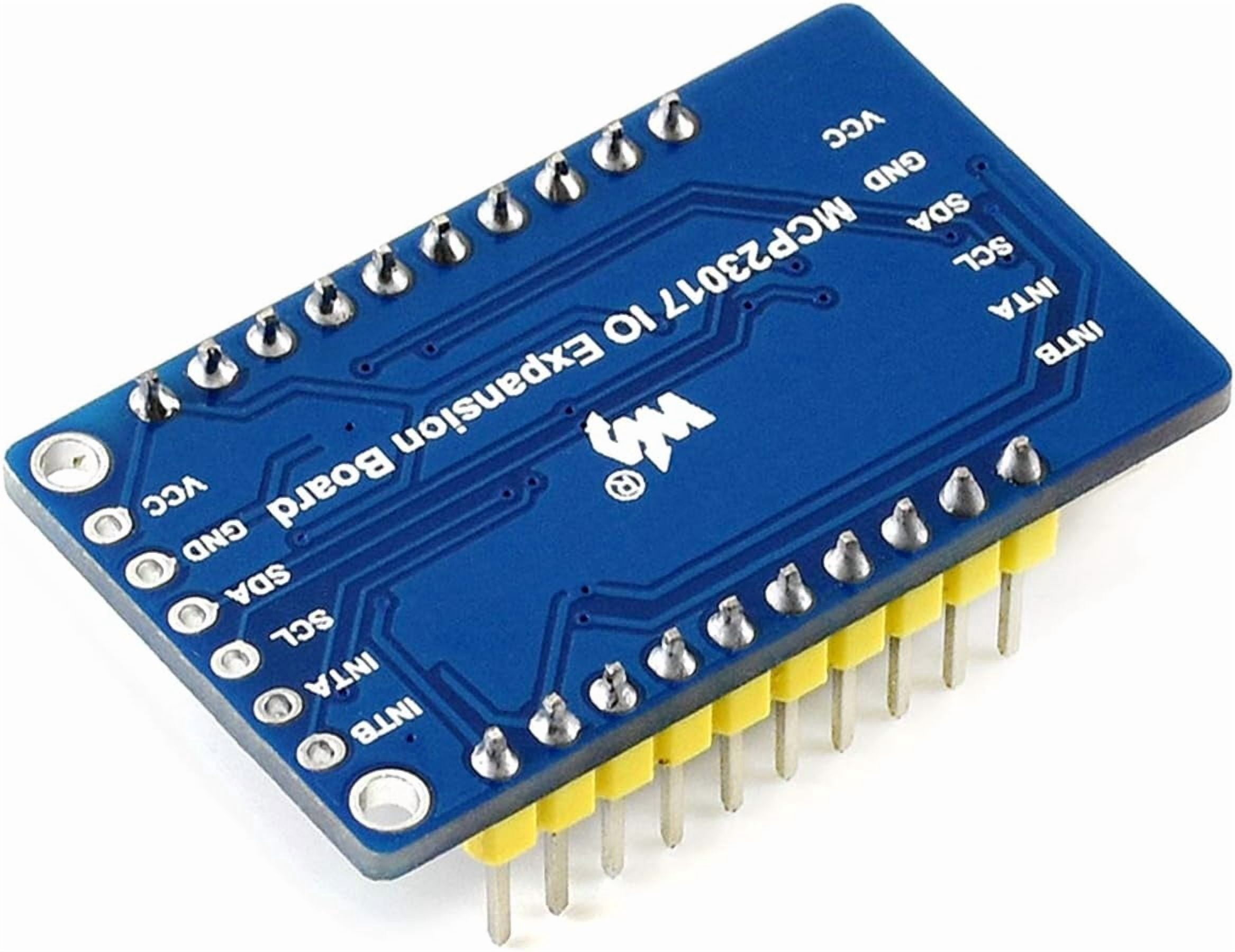 MCP23017 IO Expansion Board I2C Interface 5V/3.3V Voltage Expands 16 I/O Pins Up to 8 Boards Stackable for 128 I/O Pins Multi I2C Modules Compatible
