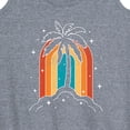 thumbnail image 3 of Instant Message - Palm Tree Rainbow - Women's Racerback Tank Top, 3 of 6
