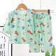 thumbnail image 1 of Conjunto de pijamas de algodón para niños y niñas, ropa transpirable de manga larga con diseño de gato, conejo y Animal, ideal para el verano, 1 of 4