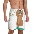 thumbnail image 2 of Fotbe Cute Sloth In Yoga Pose Tree Pajama Shorts for Men, Men's Pajama Bottoms, Sleepwear,Short Pajama Pants-Medium, 2 of 9