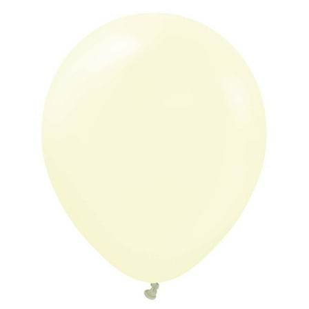 18 inch Kalisan Macaron Pale Yellow Latex Balloons (25 Pack) - Party Supplies Decorations