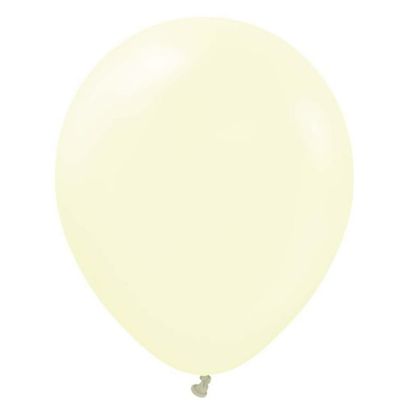 18 inch Kalisan Macaron Pale Yellow Latex Balloons (25 Pack) - Party Supplies Decorations