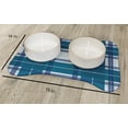 thumbnail image 2 of Simply Daisy Scotish Plaid Bone Shape Pet Feeding Mat for Dogs, 2 of 3
