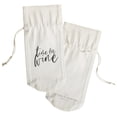 thumbnail image 2 of Time for Wine Cotton Canvas Wine Bag, 2 of 4