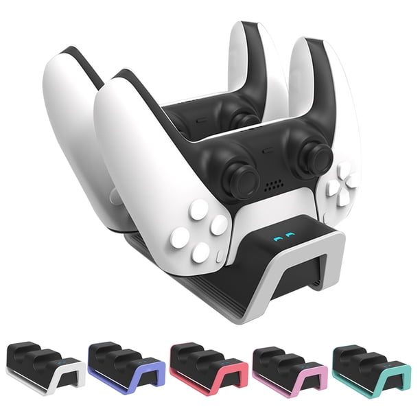 Gwong Electrónica DUAL POR PUERTOS GAMPAD JOUNTSTICK GAME CONTROLTER TYPE-C Adaptador de Dock de carga para PS5