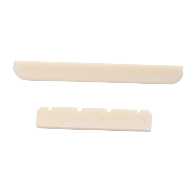 TISHITA Exquisite DIY Plastic Beige Ukulele Uke Slotted +Bridge Saddle DIY Luthier Tools