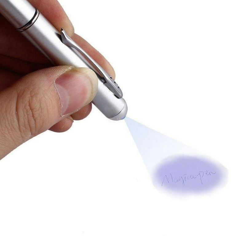 Secret Message Writing SPY PEN UV LIGHT TORCH Magic Letter Invisible Ink  Marker