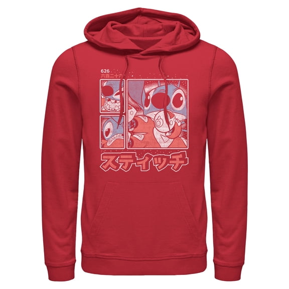 Mens Lilo & Stitch Comic Book Panels Lightweight Hoodie