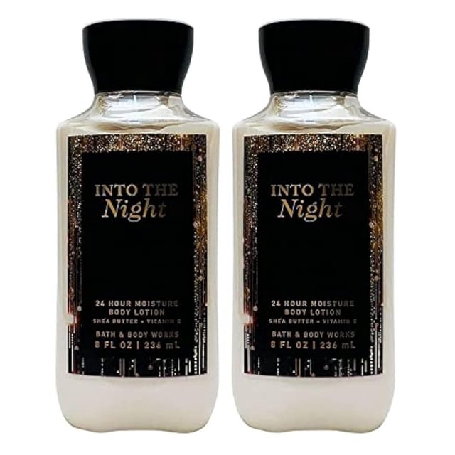 Set de loción corporal Bath & Body Works Into The Night, 240 ml, paquete de 2