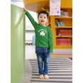 thumbnail image 3 of Shamrock Lucky Charmer Toddler Long Sleeve T Shirt, 3 of 5