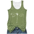 thumbnail image 3 of Trendfront Womens Dragonfly Graphic Tank Tops Crewneck Sleeveless Nature Inspired Minimalist Insect Print Casual Loose Fit Summer Shirts, 3 of 3