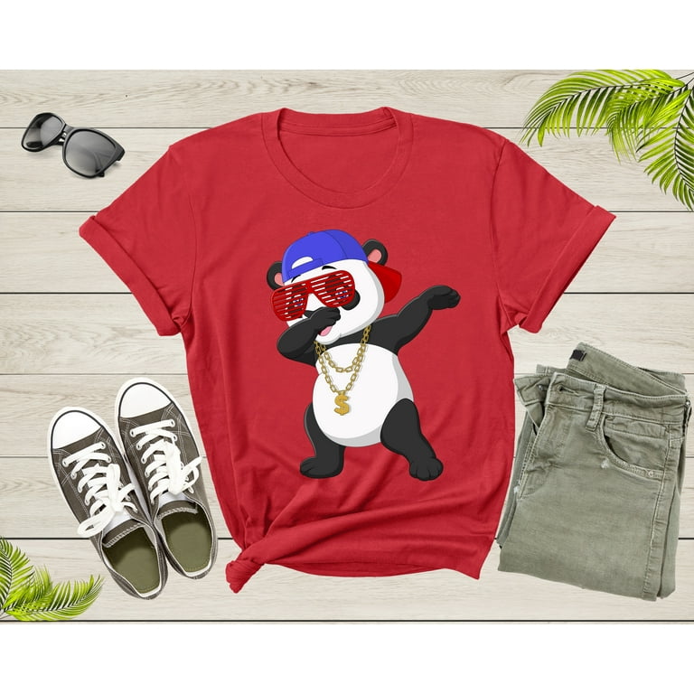 Cool Panda T Shirt With Sunglasses Cool Gift Men Women Kids Cool Panda T Shirt With Sunglasses Cool Gift Men Women Kids