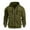 (Mul-Pocket)Army Green, variant on Coorders Men's Full-Zip Hoodie Pockets, Men's Hooded Outwear Sweatshirt Zipper ,Big and Tall Navy,Size L