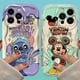 thumbnail image 4 of Disney Couple Mickey Minnie Stitch Case For iPhone 15 14 13 12 11 Pro Max X XR XS 8 7 6 6S Plus SE 2020 Silicone Phone Cases, 4 of 5