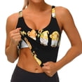 thumbnail image 3 of Fotbe Hello Spring Sunflower Gnomes Sujetador Deportivo Largo sin Aros para Mujer con Almohadillas y Soporte Medio, Transpirable y Absorbente, Camiseta Tipo Chaleco o Tank Top-XX-Large, 3 of 8