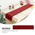 thumbnail image 3 of tredstone Christmas Table Mat Xmas Grid Strip Simple Style Drink Coaster Waterproof Home Decor Kitchen Placemats Tablecloth New Year, 3 of 6