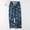 001 Blue, variant on Women's Print Wide Leg Pants, High Waisted Drawstring Elastic Waist Palazzo Lounge Pants with Bow