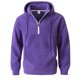 thumbnail image 3 of pstuiky camisa de manga larga para hombre, Sudadera con capucha de terciopelo para hombre, con cremallera de un cuarto de pie, manga larga, color liso, informal, para hombre l, 3 of 8