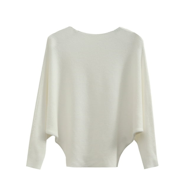 Yuyuzo Womens Loose Sweaters Long Sleeve Round Neck Knitwear Tops Winter Fall Casual Solid Color Sweaters