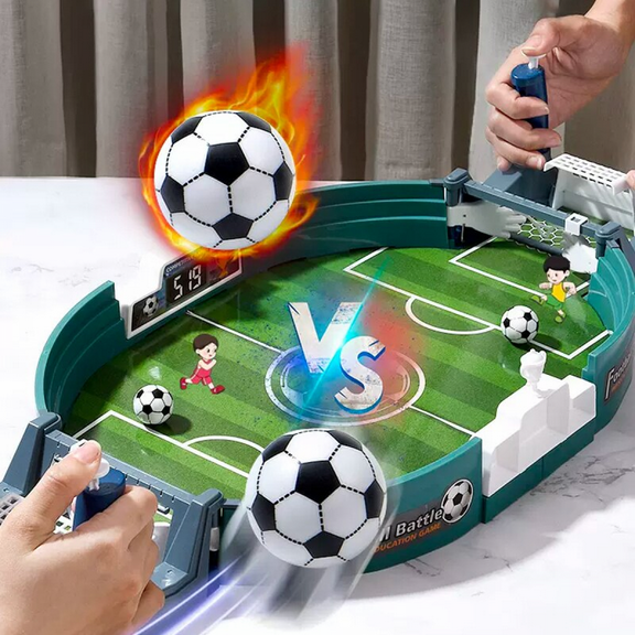 Tabletop Foosball Game Interactive Soccer Board Game with Two Balls for Kids Indoor Sport Toy & Christmas Birthday Gifts