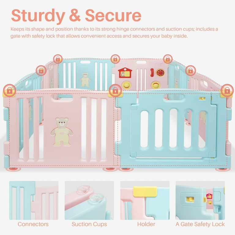 Kidzone interactive baby store playpen