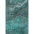 thumbnail image 2 of Addison Rugs Mayfield Washable Transitional Abstract Teal Rectangle Rug, 3' x 5', 2 of 6