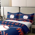 thumbnail image 4 of 100% Algodón Natural Funda Nórdica King para Hombres,Niños Juego de Cama Béisbol, 4 of 7