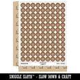 thumbnail image 2 of Charming Cat Face 200+ Round Stickers - Brown - Matte Finish - 0.50" Size, 2 of 3