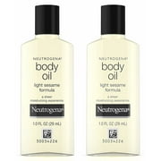 Neutrogena Body Oil with Light Sesame Formula, 1.0 oz (Pack of 2)