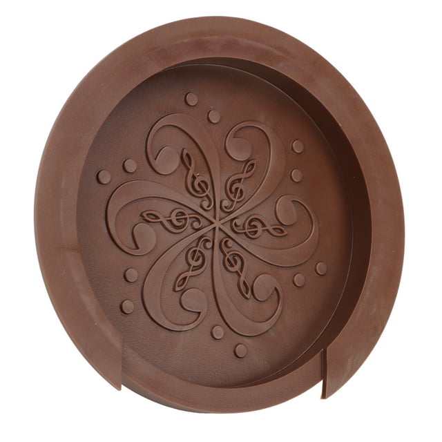 Housse de Soundhole Guitare, Housse de Soundhole Anti-Poussière Protection Décorative en Silicone pour la Protection Noir, Brun