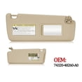 thumbnail image 3 of Left & Right Sun Visor For Toyota Highlander 2004-2007, Driver & Passenger Side Sunvisor Replace 74320-48260-A0-Copilot-right-beige, 3 of 5