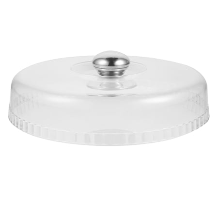 Frcolor Cover Food Dome Cake Plate Lid Pastry Dessert Melting Glass Tent Display Platter Dish Umbrella Clear Cheese Microwave