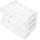 thumbnail image 4 of GOOHOCHY Caja de bolsas de té Desktop Paquete de té Caja de plástico Pequeño plástico Recipiente de bolsas de azúcar para cafetería, 4 of 7