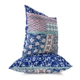 thumbnail image 3 of Bouquet Haven Throw Pillow with Removable Cover in Blue 18x18, 3 of 6