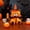 Orange, variant on Halloween Teddy Bear Plush Toy, Cute Pumpkin Costume Stuffed Animal, Soft Holiday Decorative Doll, Kids Gift Accent (Beige)
