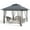 Dark Grey, variant on Roromall Pop Up Canopy Gazebo Tent with Mosquito Netting & Water Resistant Canopy with Roller Bag, Instant Setup Outdoor Shelter for Backyard, Patio, Parties, Weddings, Outdoor Dining