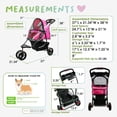 thumbnail image 3 of Petique Revolutionary Durable Pet Stroller for Pets up to 50-lbs Supernova, 3 of 4