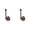 F 2PC, variant on Rope Holder Wall Mounted, Hooks for Bathroom, Black/White Hooks, 1/2/3/4/5 PCS Hooks for Hanging, Storage Hooks Organizer for Bathroom Entryway Accessory, Solid Wood Wall Hooks, 5.9 in,E 1PC