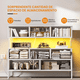 thumbnail image 5 of Mueble De Tv 55 Centro De Entretenimiento Luz Led Enchufes Blanco, 5 of 7