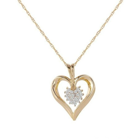 Foreli 0.01CTW Diamond 10K Yellow Gold Necklace MSRP$1210.00