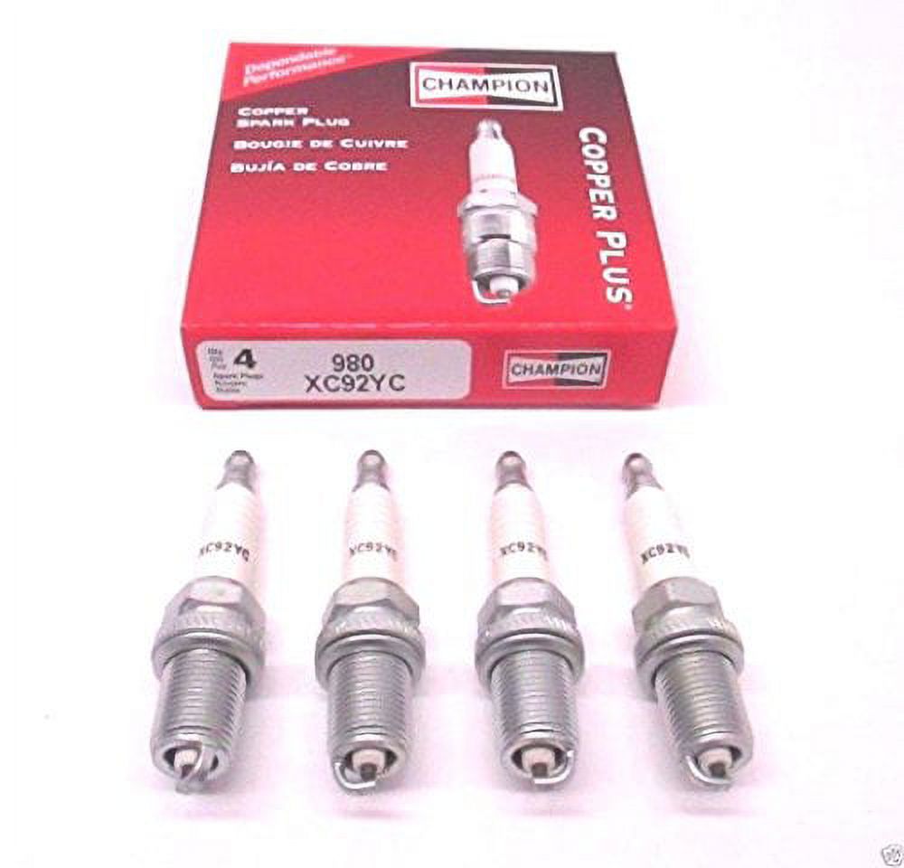 Champion XC92YC Spark Plugs, Copper Silver Tone, 4 ct