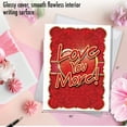 thumbnail image 5 of 1 Jumbo Funny Valentine's Day Greeting Card (8.5 x 11 Inch) - Love You More Valentines Day Card J2133, 5 of 6
