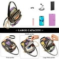 thumbnail image 5 of FORMRS Crossbody Bag for Women Quilted Travel Shoulder Cell Phone Purse with Chain Strap Handbag, Yellow Halloween Ghosts, 5 of 7