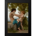 thumbnail image 2 of Bouguereau, William-Adolphe 18x24 Black Modern Framed Museum Art Print Titled - A Young Girl Defending Herself against Eros, 2 of 5