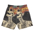 thumbnail image 7 of FORMRS Boys Swim Trunks Quick Dry Mesh Liner Boardshorts Sizes XS-XL, Black Skeleton, 7 of 7