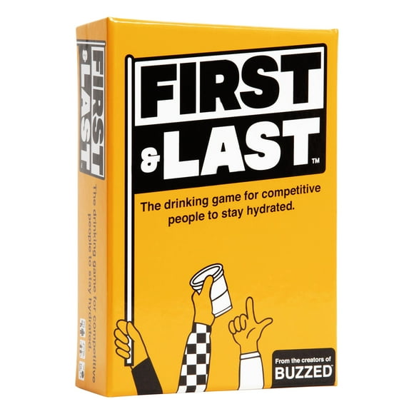 First & Last by Buzzed – The competitive drinking game for adults, From the Creators of Buzzed