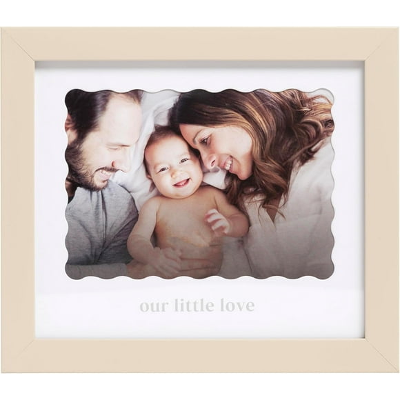 Kate & Milo Our Little Love Frame, Taupe, Sonogram Picture Frame, Gender Neutral Ultrasound Keepsake, Baby Gift for Expecting Parents, Shower and Nursery Décor