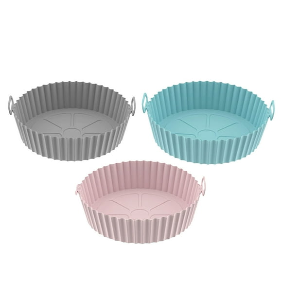 Revestimientos Redondos De Silicona Para Freidora, Cuenco De Olla De Silicona Para Freidora De 17cm De Diámetro Para Cocina