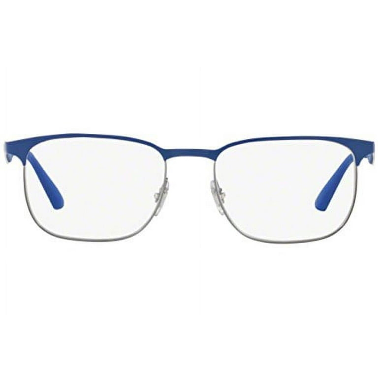 RAY BAN Eyeglasses RX6363 2889 Gunmetal Top On Electric Blue 52MM