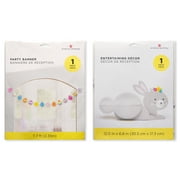 American Greetings Easter Party Supplies, Honeycomb Bunny Banner (2-Count)